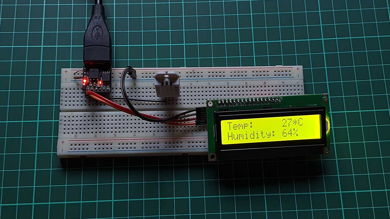 Mini Weather Station Using Dht22 And Attiny85 Iot Projects Ideas 7261