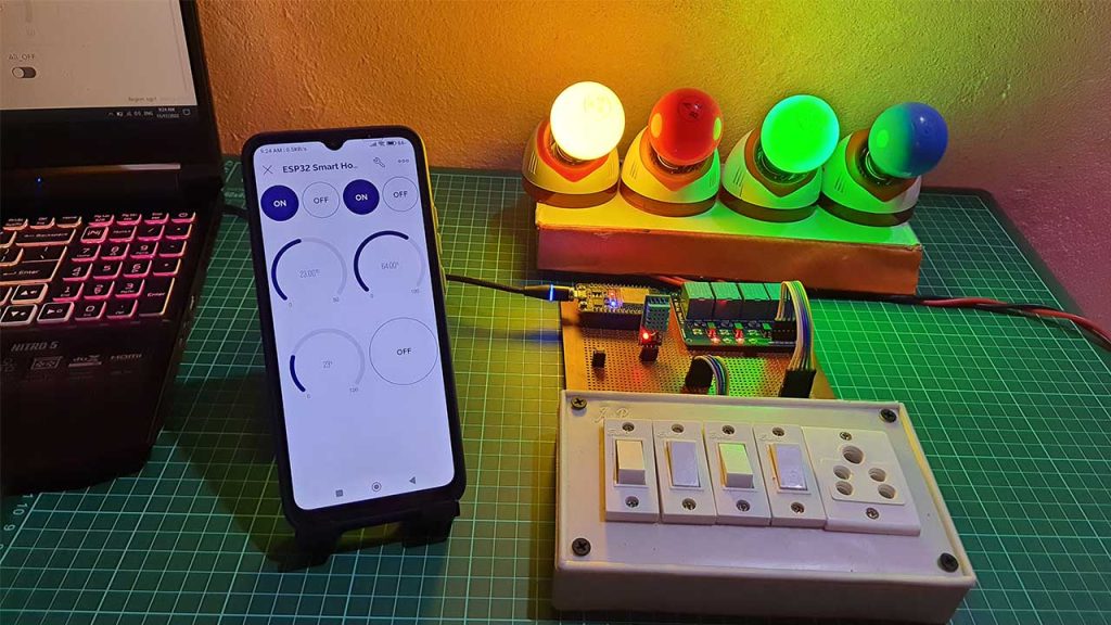 Home Automation Blynk 2.0 with Manual Feedback System