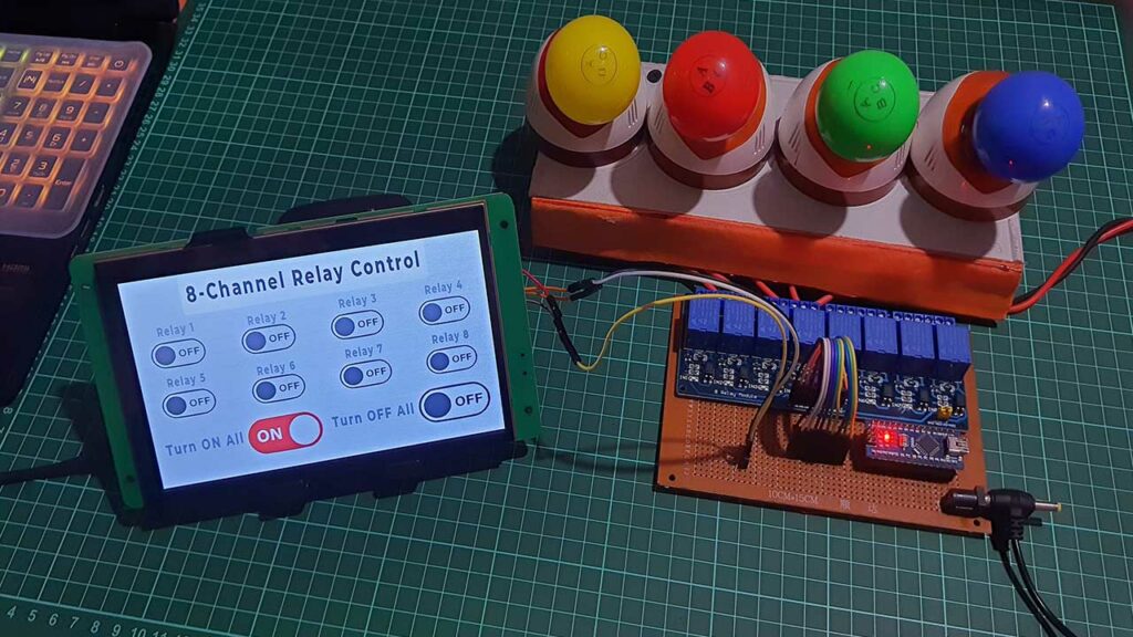 8 Channel Relay Control with Arduino & DWIN Display