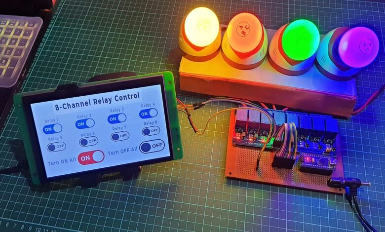 Relay Control with Arduino & DWIN Display - IoT Projects Ideas