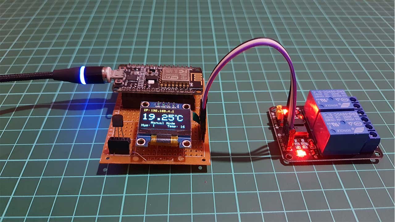 Temperature Control With ESP8266 & AsyncWebServer