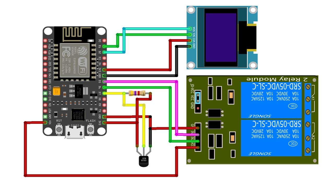 IoT Temperature Control System with ESP8266 & Blynk