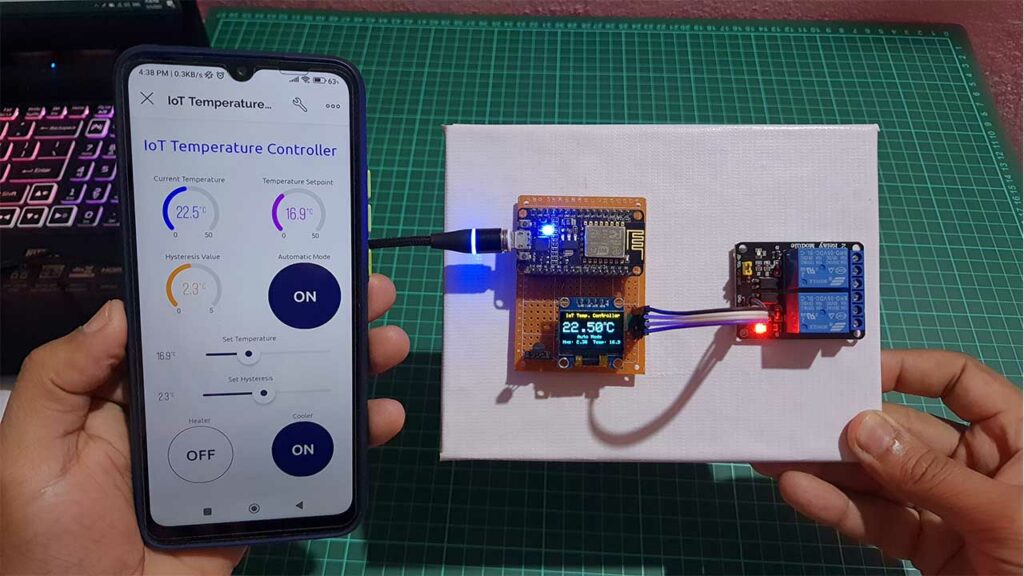 IoT Temperature Control System Automatic Mode