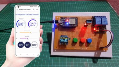 IoT Temperature & Humidity Monitoring & Control System using ESP32 & Blynk