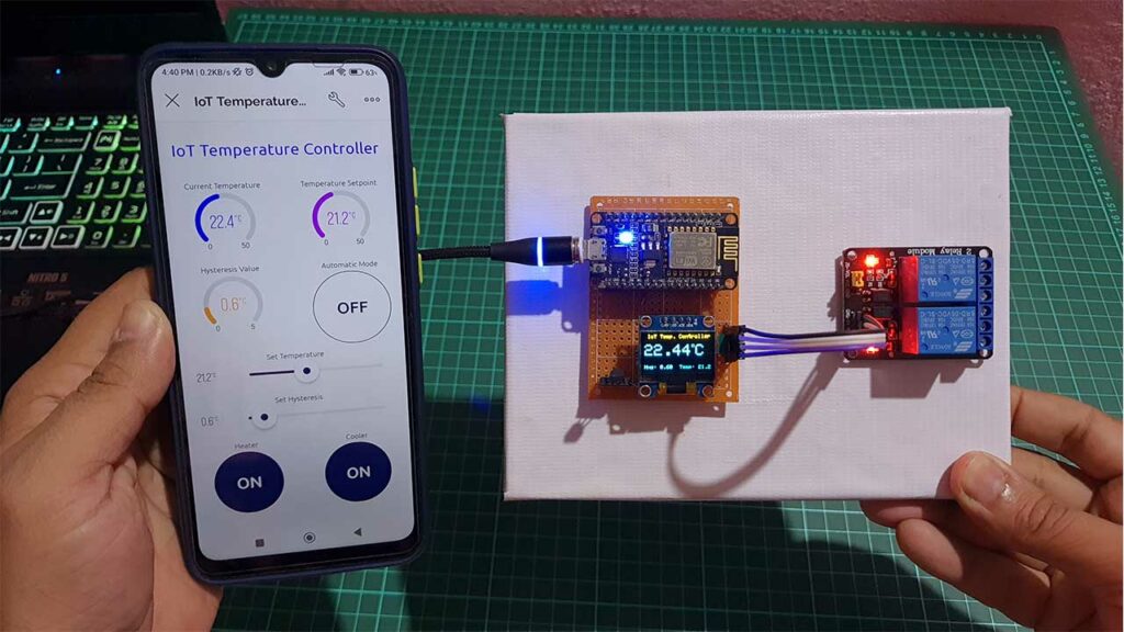 Manual Mode on IoT Temperature Control System