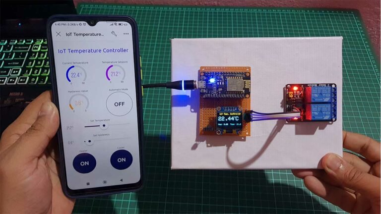 IoT Temperature Control System with ESP8266 & Blynk