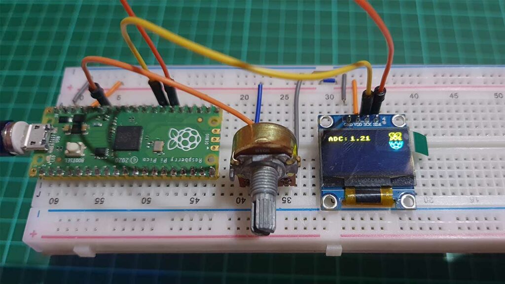 OLED Display Potentiometer and RPI Pico