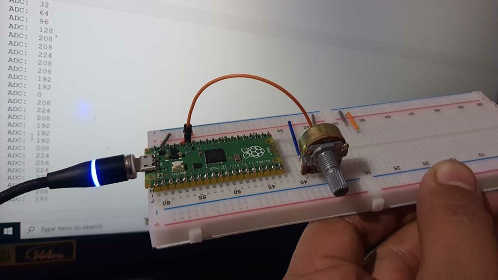 Use ADC in Raspberry Pi Pico using MicroPython