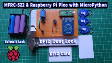 RFID Based Door Lock Control System using Raspberry Pi Pico