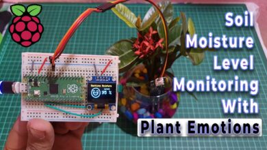 Raspberry Pi Pico based plant monitoring system using a capacitive soil moisture sensor and an OLED display