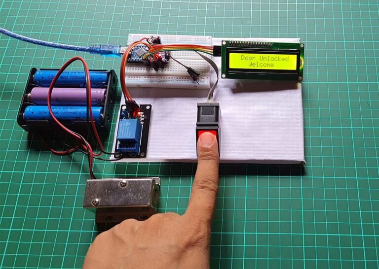 Fingerprint Door Lock Security Systems Using Arduino & LCD