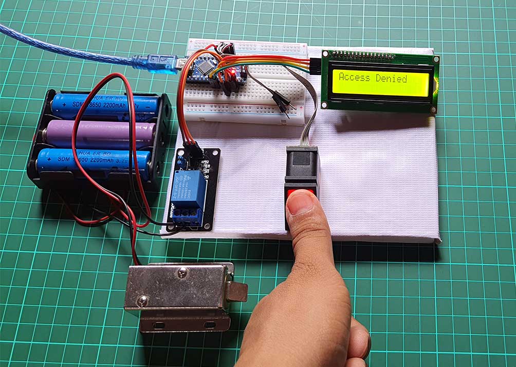 Fingerprint Door Lock Security Systems Using Arduino Nano