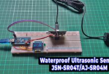 Waterproof Ultrasonic Sensor with Arduino to Measure Water Level