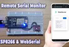 Remote Serial Monitor for ESP8266 using WebSerial