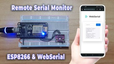 Remote Serial Monitor for ESP8266 using WebSerial