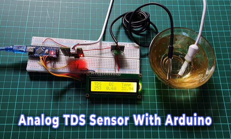 Water Quality Monitoring using TDS Sensor & Arduino