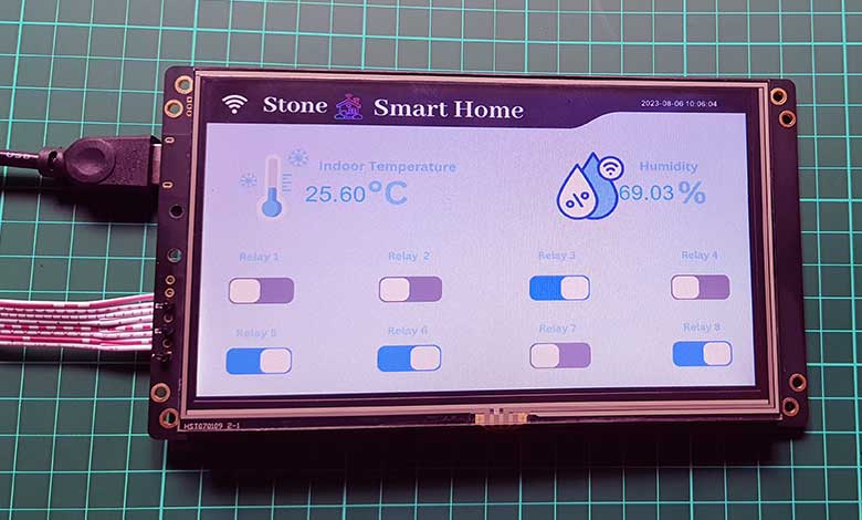 Communicate with STONE HMI Display using the UART