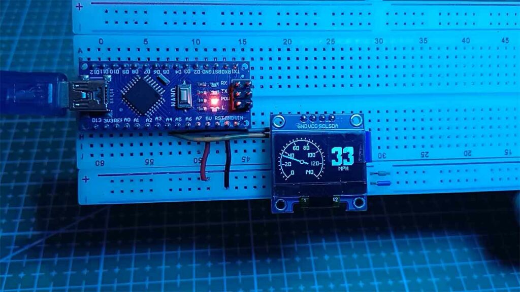 Arduino OLED Speedo Meter