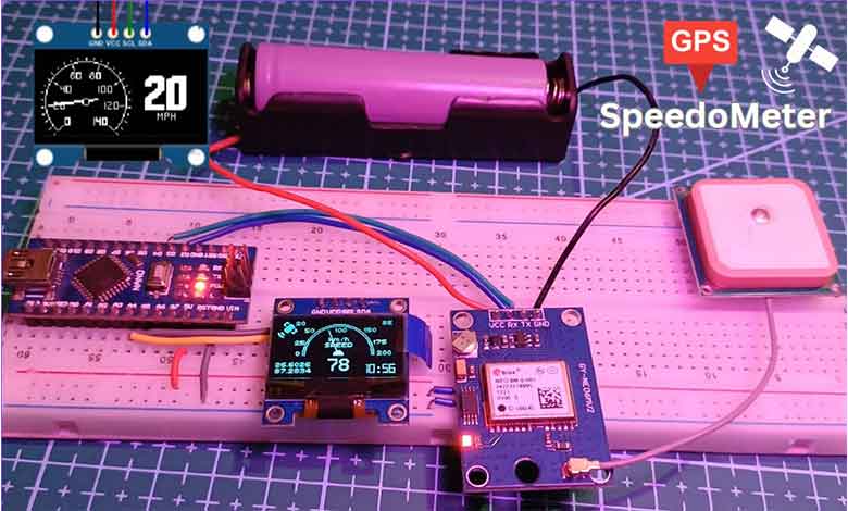 Arduino Speedometer with Neo 6M GPS Module & OLED Display